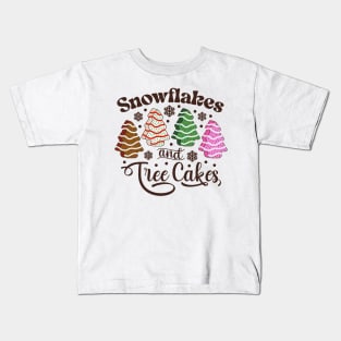 Snowflakes And Tree Cakes Little Debbie Kids T-Shirt